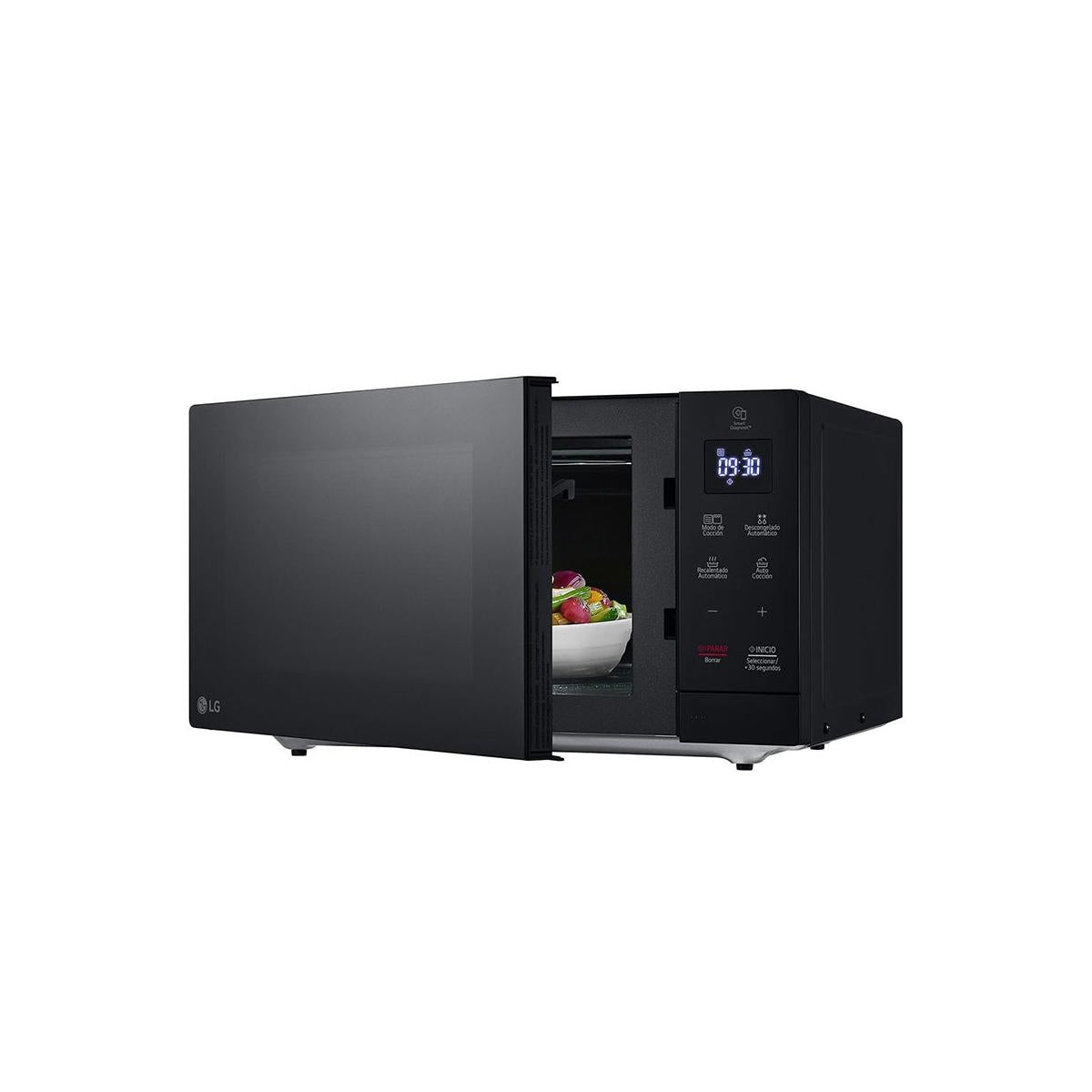 LG MH7032JAS Nero Microonde con grill Superficie piana 30 L 900 W