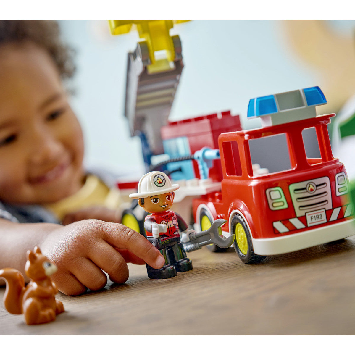 LEGO DUPLO Autopompa con Manichetta e Pompiere 10473 Set da Costruzione 28 Pezzi per Bambini dai 2 Anni