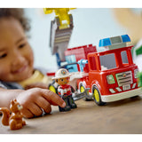 LEGO DUPLO Autopompa con Manichetta e Pompiere 10473 Set da Costruzione 28 Pezzi per Bambini dai 2 Anni