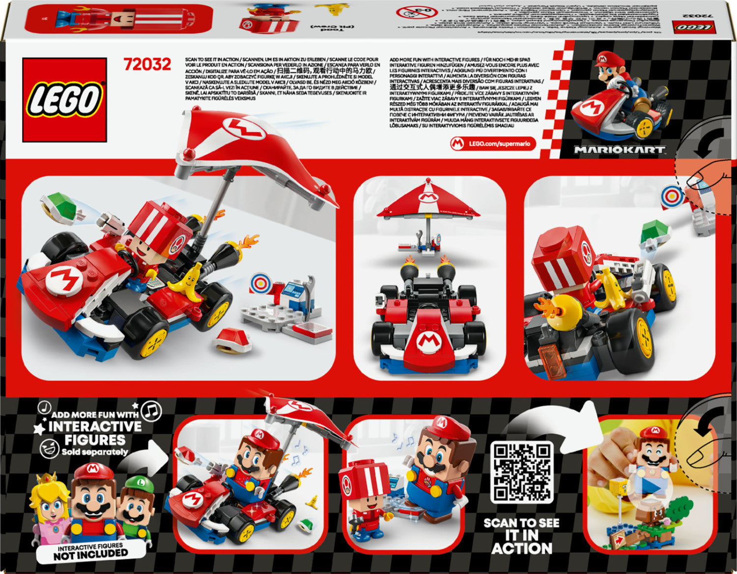 LEGO Super Mario Mario Kart Kart Standard 72032 Set da Costruzione 7 174 Pezzi