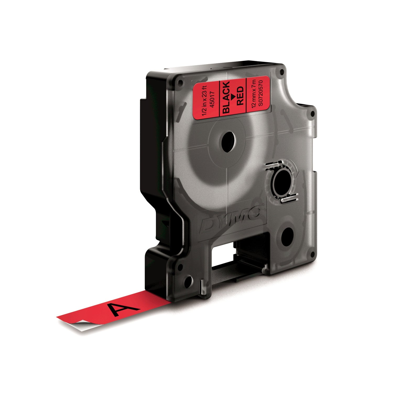 DYMO D1 Standard - Black on Red - 12mm nastro per etichettatrice