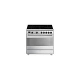 De' Longhi DGVX96SG Cucina a Gas Libera Installazione 90 cm 5 Fuochi con Forno Gas Ventilato 115L Acciaio Inox