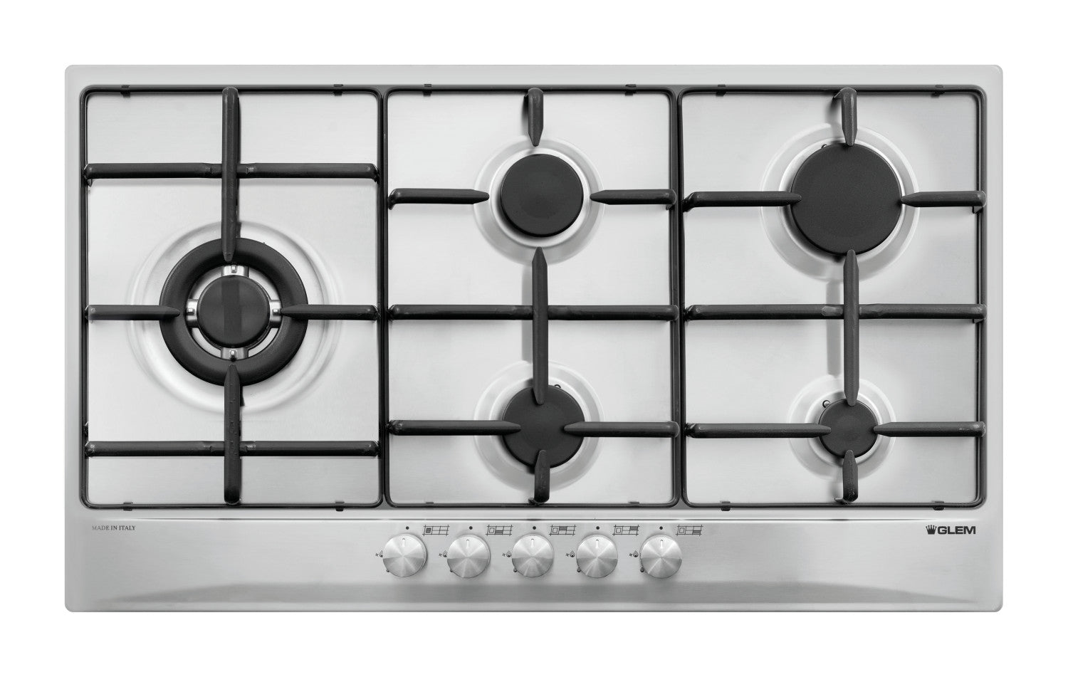 Glem Gas GT95TIX piano cottura Acciaio inox Da incasso 5 Fornelli