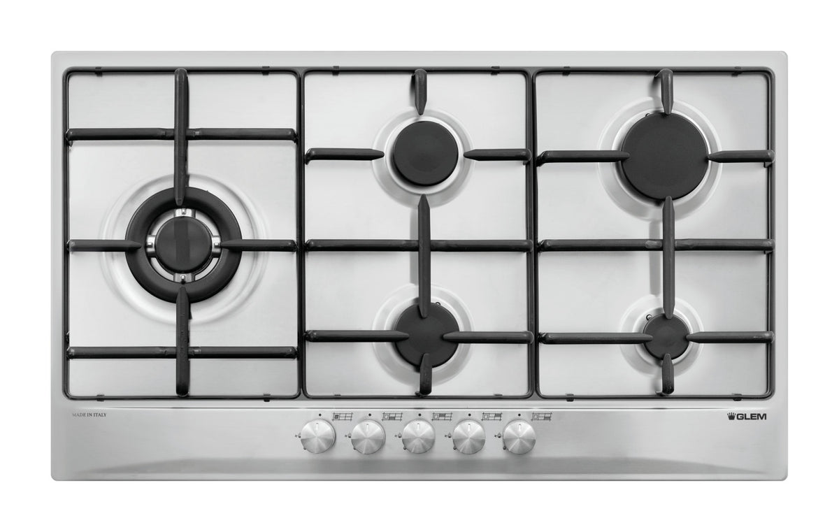 Glem Gas GT95TIX piano cottura Acciaio inox Da incasso 5 Fornelli