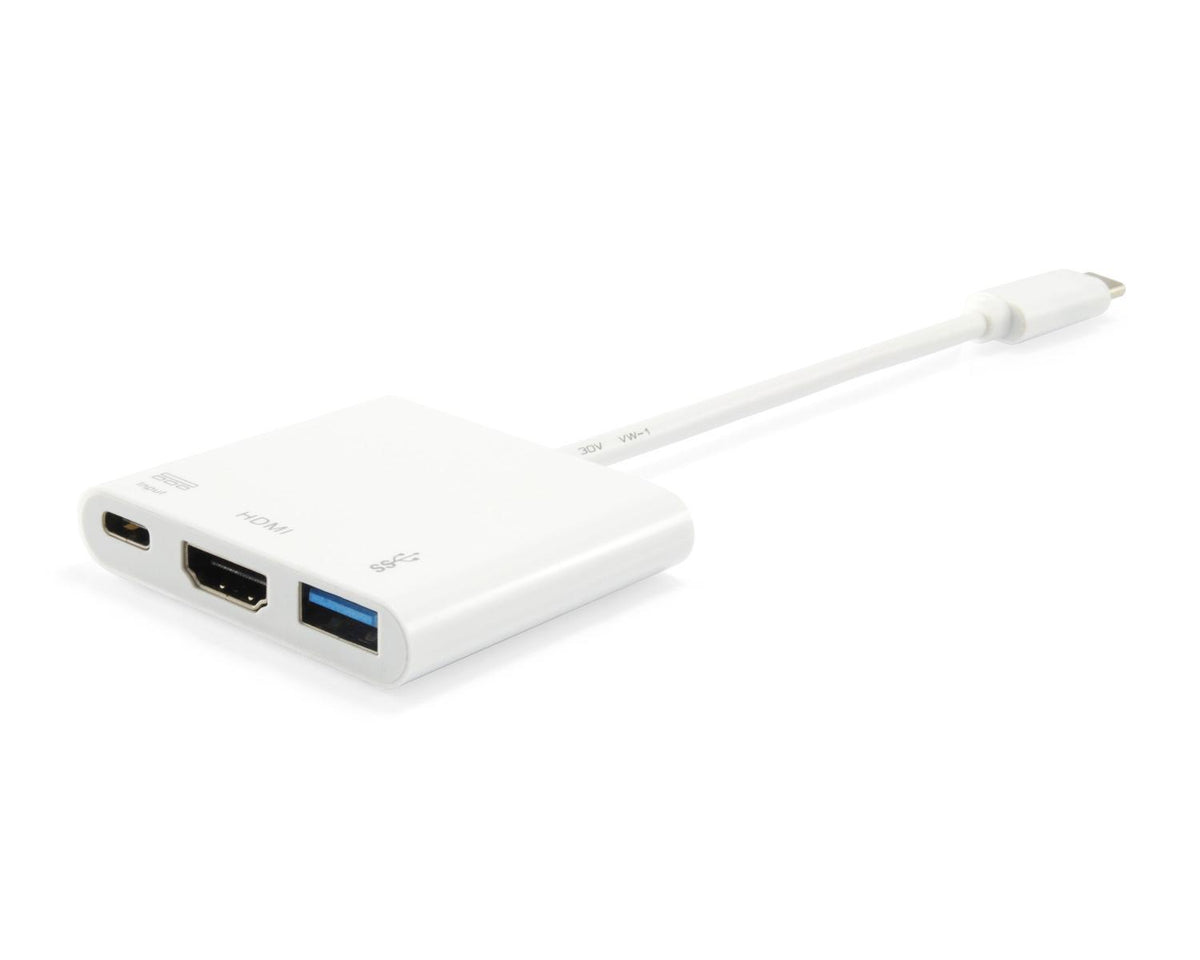 Equip 133461 replicatore di porte e docking station per laptop USB 3.2 Gen 1 (3.1 Gen 1) Type-C Bianco