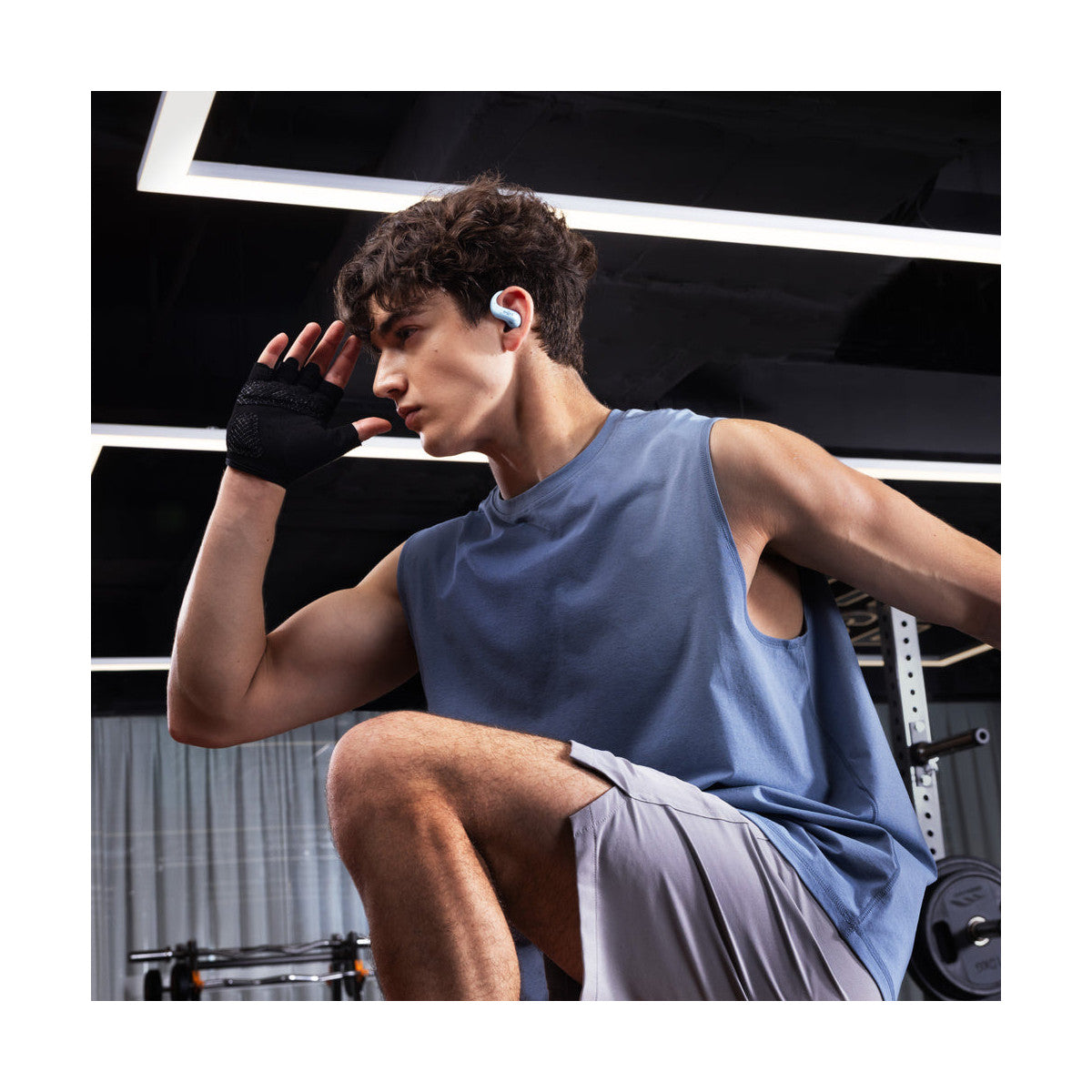 SHOKZ OpenFit Air 2 Auricolare True Wireless Stereo (TWS) A clip Chiamate/Musica/Sport/Tutti i giorni USB tipo-C Bluetooth Blu