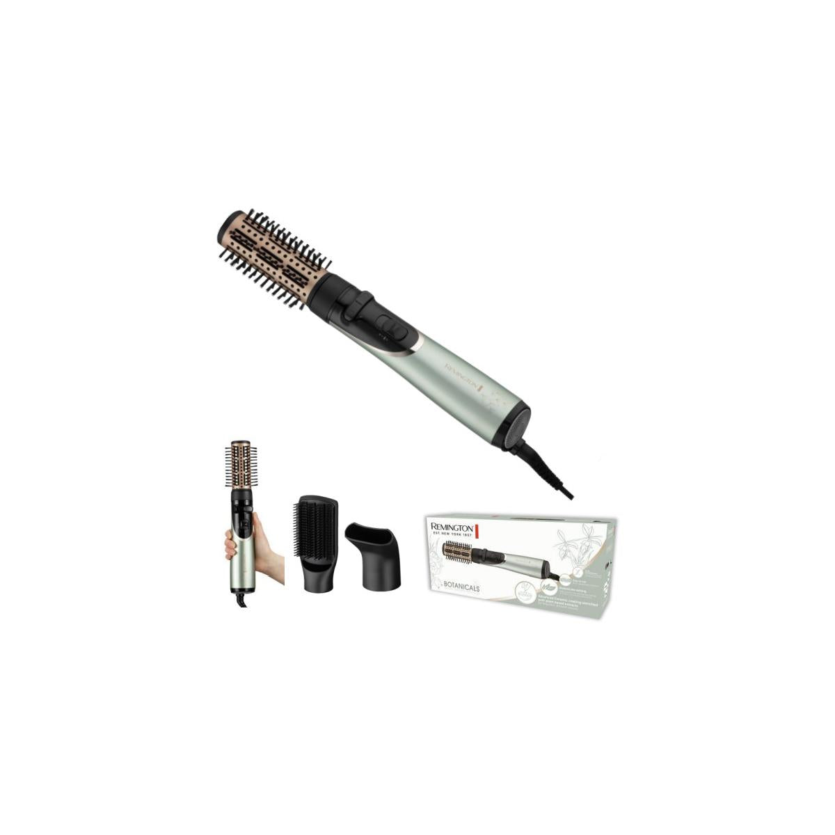 Remington AS5860 Spazzola ad Aria Calda 800 W 3 m Nero Argento