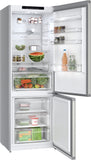 Bosch Serie 4 KGN492IAF , Frigorifero combinato da libera installazione, 203 x 70 cm, Acciaio spazzolato anti-impronta Classe A