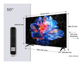 TCL P69K Serie Smart TV 4K Ultra HD 50 pollici 50P69K, Dolby Audio, HDR10 , Google TV