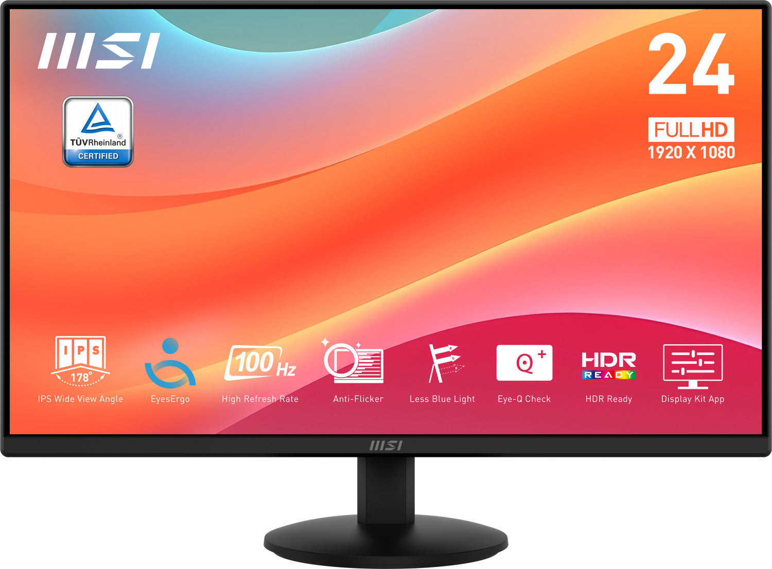 MSI Pro MP242L Monitor PC 23,8 pollici 1920 x 1080 Pixel Full HD LCD Nero