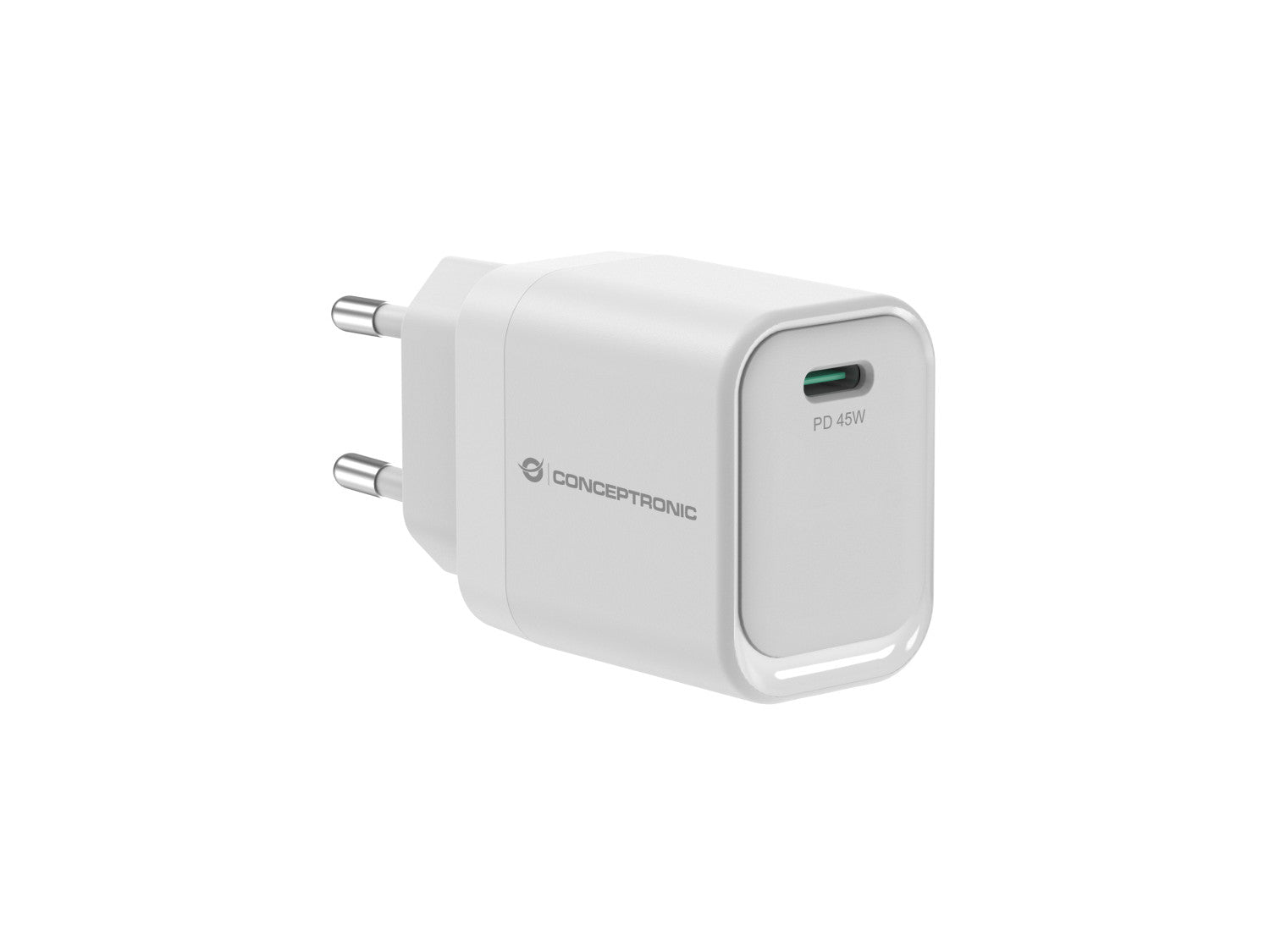 Conceptronic ALTHEA19W45 Caricabatterie per dispositivi mobili Universale Bianco AC Ricarica rapida Interno