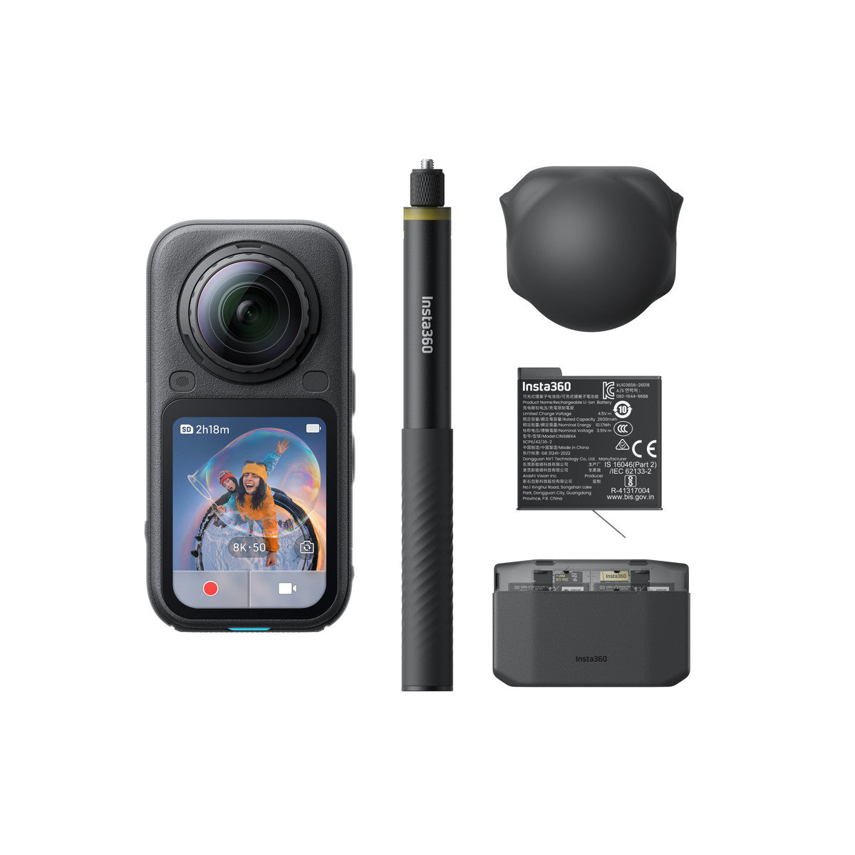 Insta360 X6 Essentials Bundle fotocamera per sport d'azione 120 MP 8K Ultra HD 25,4 / 1,1 mm (1 / 1.1") Wi-Fi 196 g