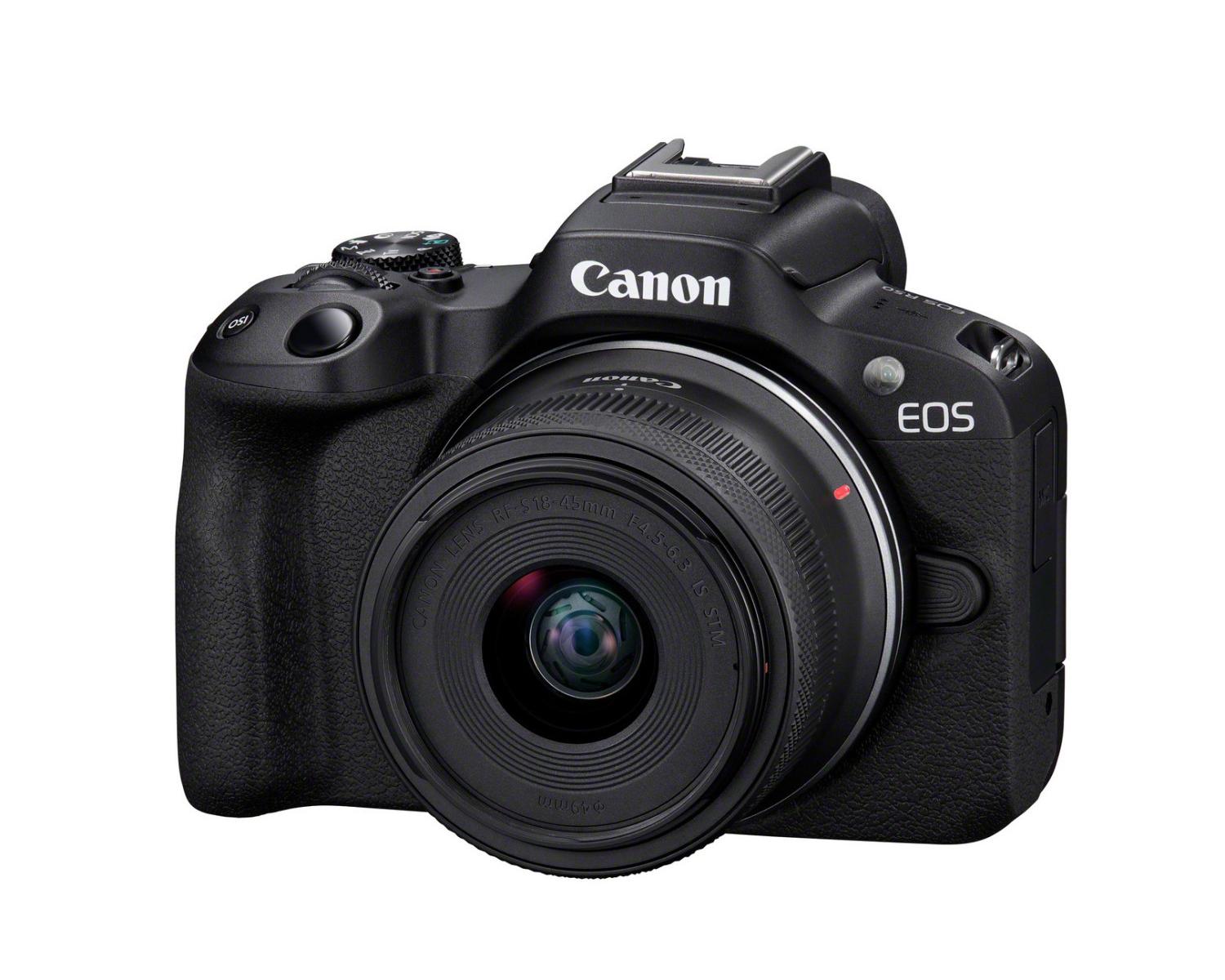 Canon EOS R50Black RF-S 18-45mm F4.5-6.3 IS STM Kit MILC 24,2 MP CMOS 6000 x 4000 Pixel Nero