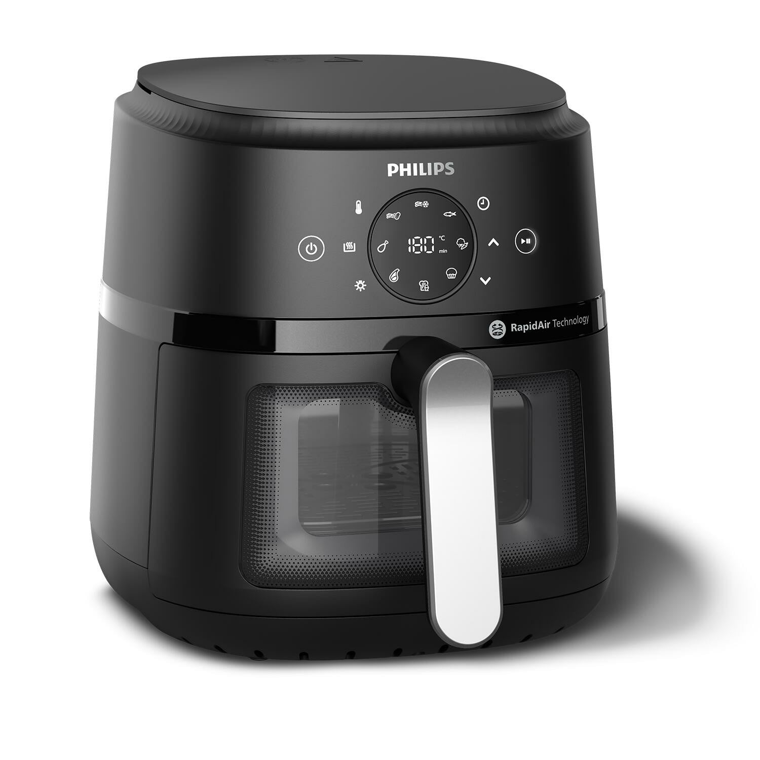 Philips 2000 series NA221/00 Friggitrice ad aria calda 4,2 L 1500 W Nero, Argento