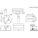 Electrolux LFV319K Sospeso Nero 600 m3/h
