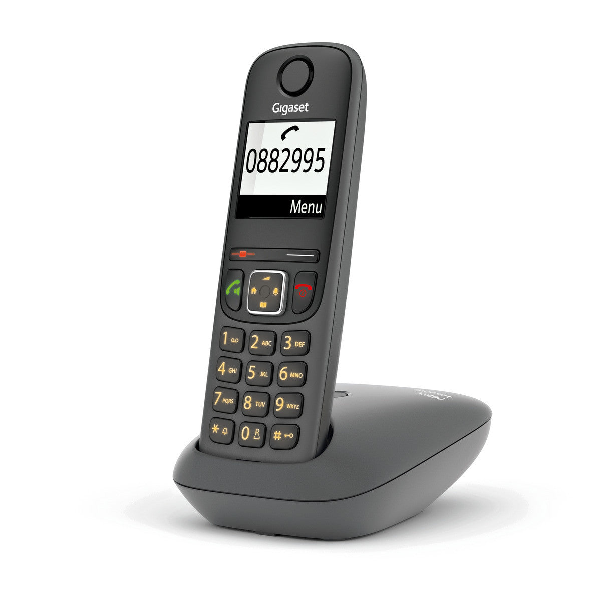 Gigaset AS490 telefono Telefono analogico/DECT Identificatore di chiamata Nero Venduto come Grado B 4250366869100