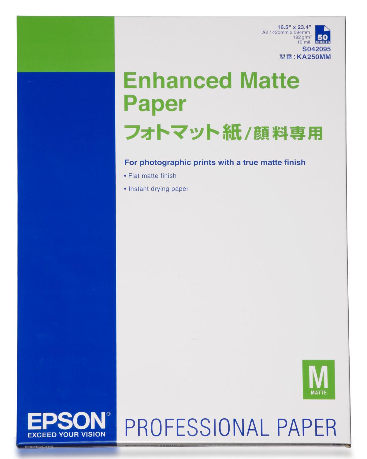 Epson Enhanced Paper, DIN A2, 192g/m² strumento per grandi formati Opaco