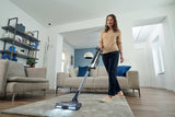 Hoover HF210HP 011 Aspirapolvere elettrica Batteria Secco EPA Senza sacchetto 1 L 165 W Grigio, Quarzo metallizzato