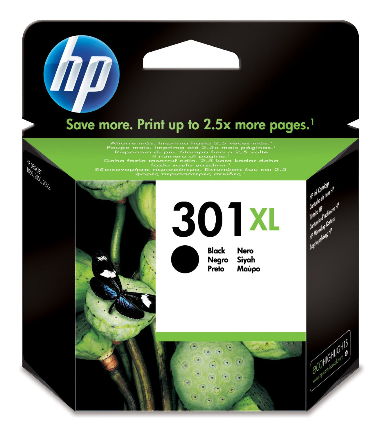 HP CH563EE 301 Cartuccia Ink Jet 301XL Nero