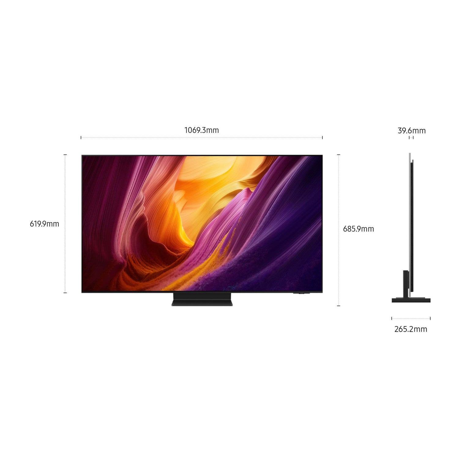 Samsung OLED AI TV 48pollici QE48S95HAEXZT 4K, Processore NQ4 AI Gen3, 4K AI Upscaling Pro, Glare Free, OLED HDR Pro, Motion Xcelerator 165Hz, Dolby Atmos OTS, Laser Slim Design, Vision AI Smart TV, 2026