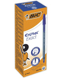 BIC Cristal Exact Blu Penna a sfera Ultra sottile 20 pz