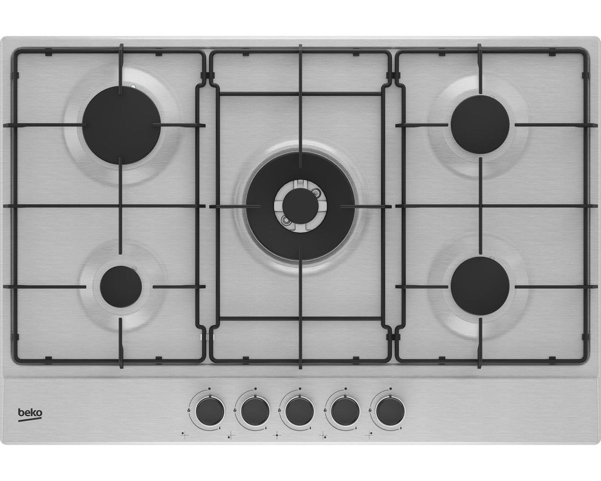 Beko HIAW75223SXE Acciaio inox Da incasso 75 cm Gas 5 Fornelli