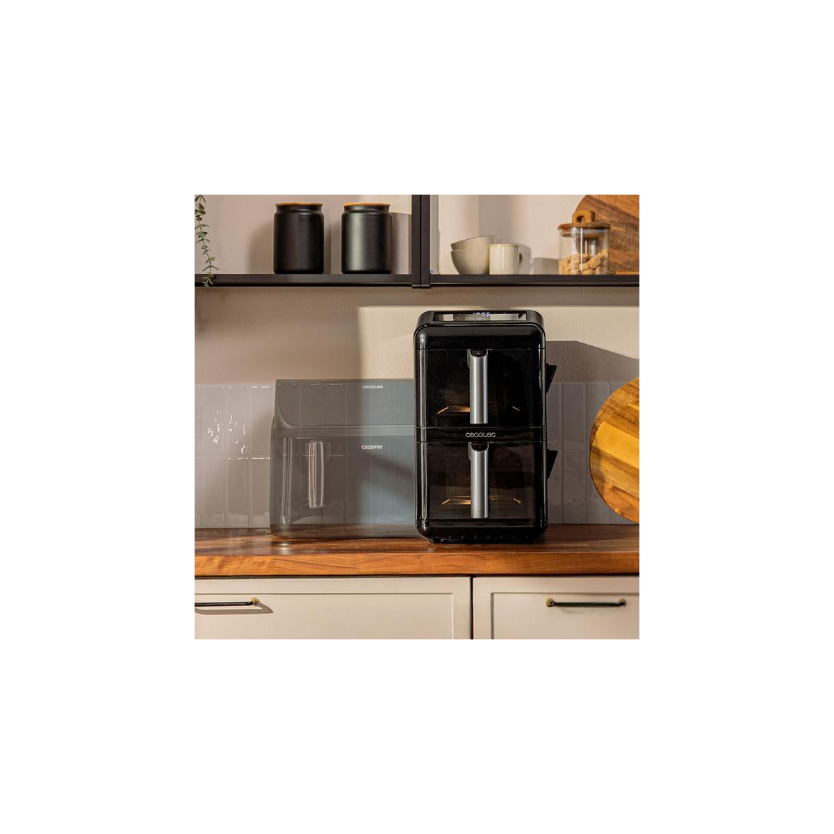 Cecotec A01_EU01_109325 friggitrice Doppia 12 L Indipendente 2900 W Friggitrice ad aria calda Nero