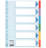 Esselte 100192 intercalare Indice a linguetta vuota Multicolore