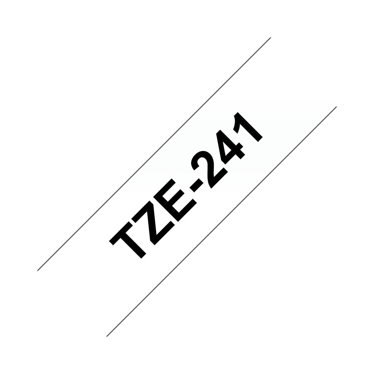 Brother TZE-241 nastro per etichettatrice Nero su bianco