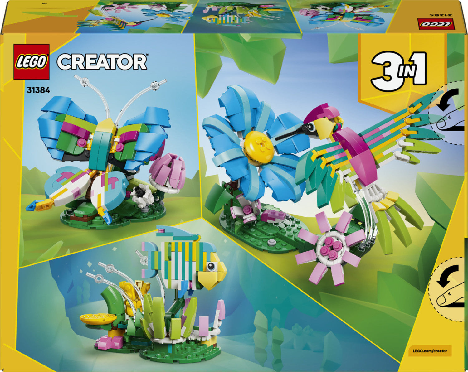 LEGO Creator 3 in 1 Animali Selvatici Colibrì Variopinto 31384 312 pezzi 8