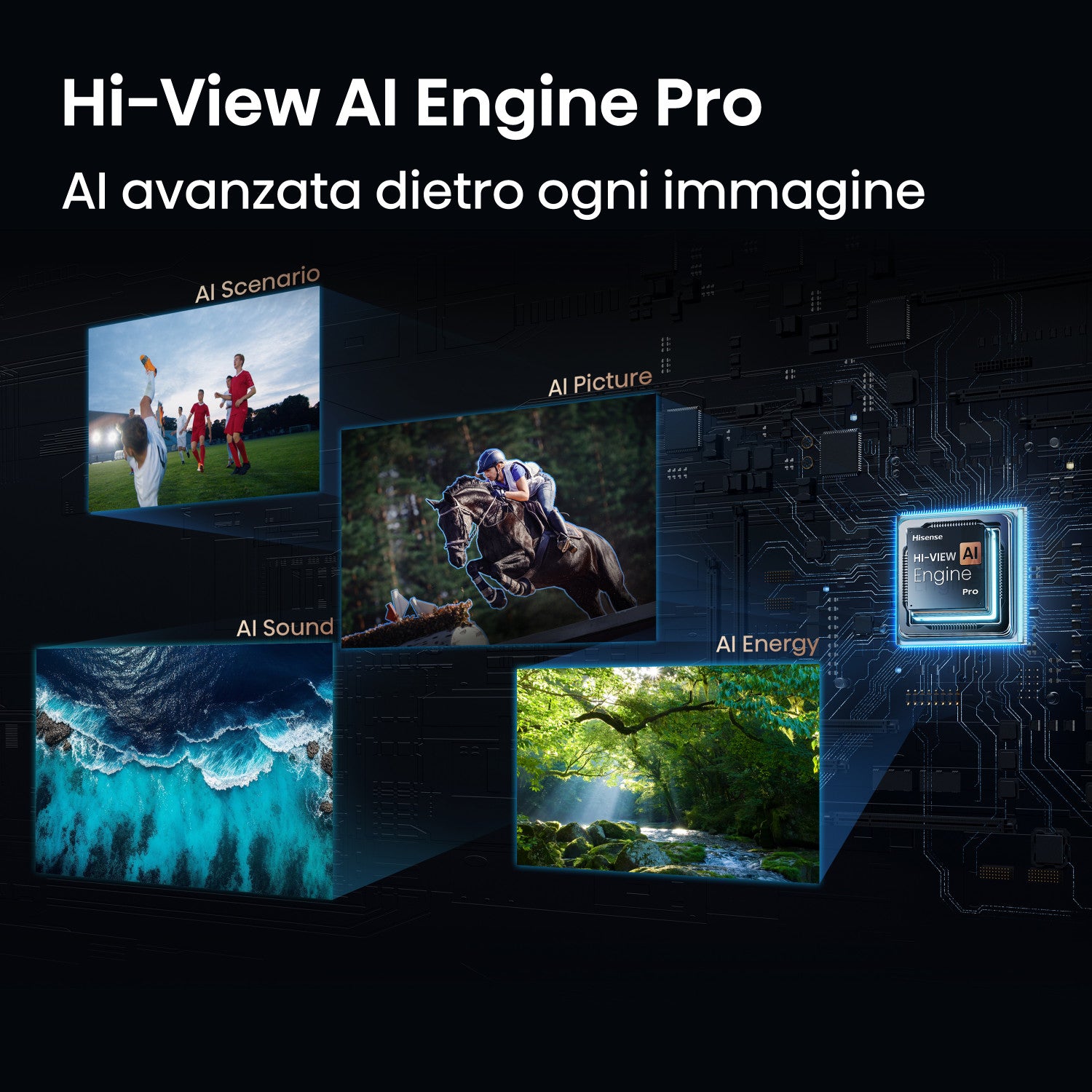 Hisense Smart TV MiniLED 165Hz 65" 4K 65U7S PRO, Schermo Anti-Riflesso, Dolby Atmos 2.1.2 By Devialet, VIDAA OS, Dolby Vision IQ, Native 165Hz Game Mode, 4 HDMI 2.1, Wifi, BT, AirPlay2, lativù 4K