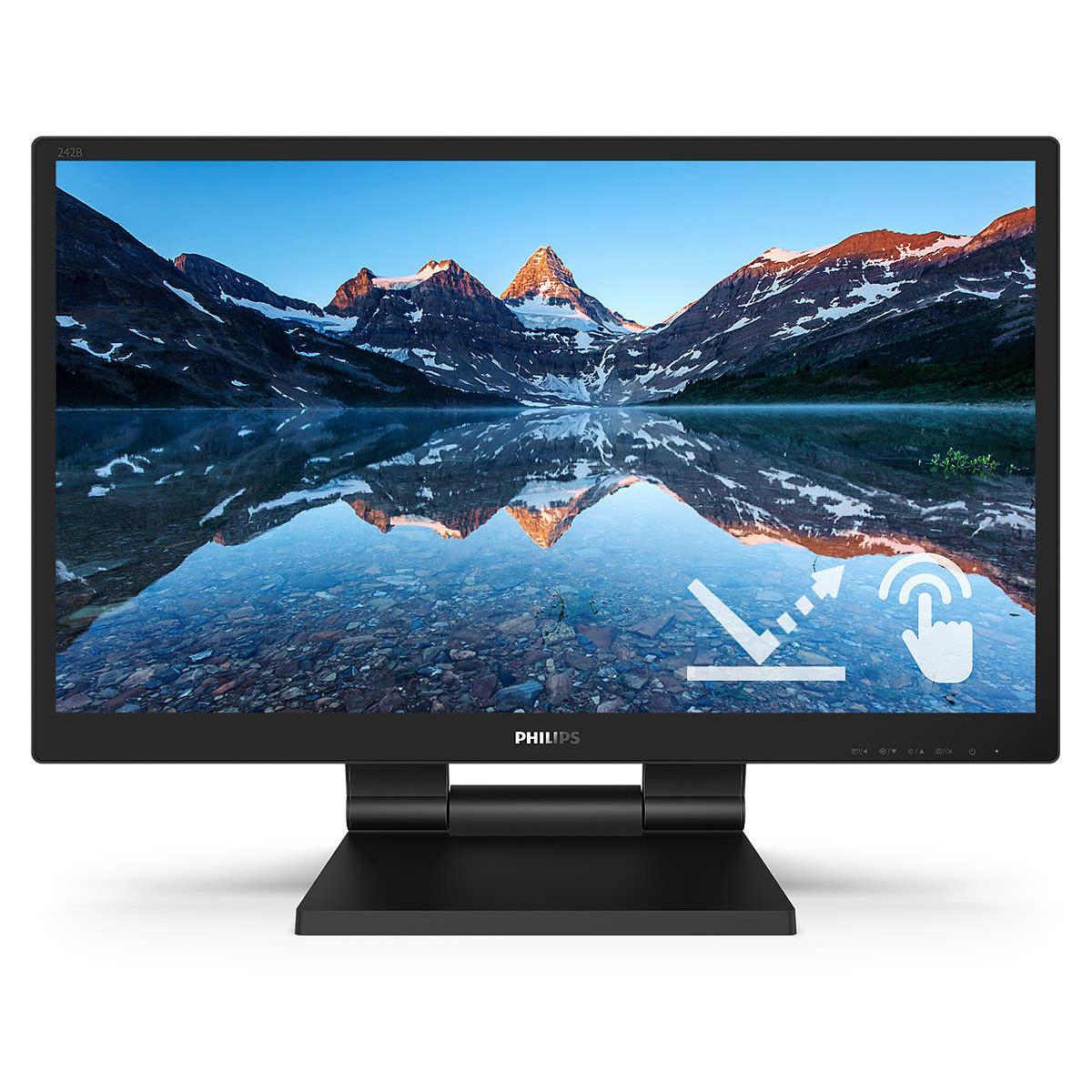 Philips 242B9TL/00 Monitor PC 60,5 cm (23.8pollici) 1920 x 1080 Pixel Full HD LCD Touch screen Nero