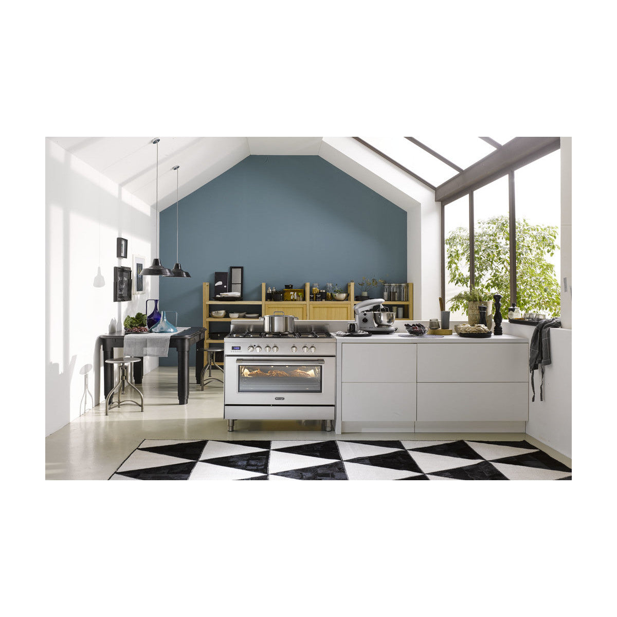 De Longhi Linea PRO Cucina Elettrico Gas Antracite, Nero, Acciaio inox