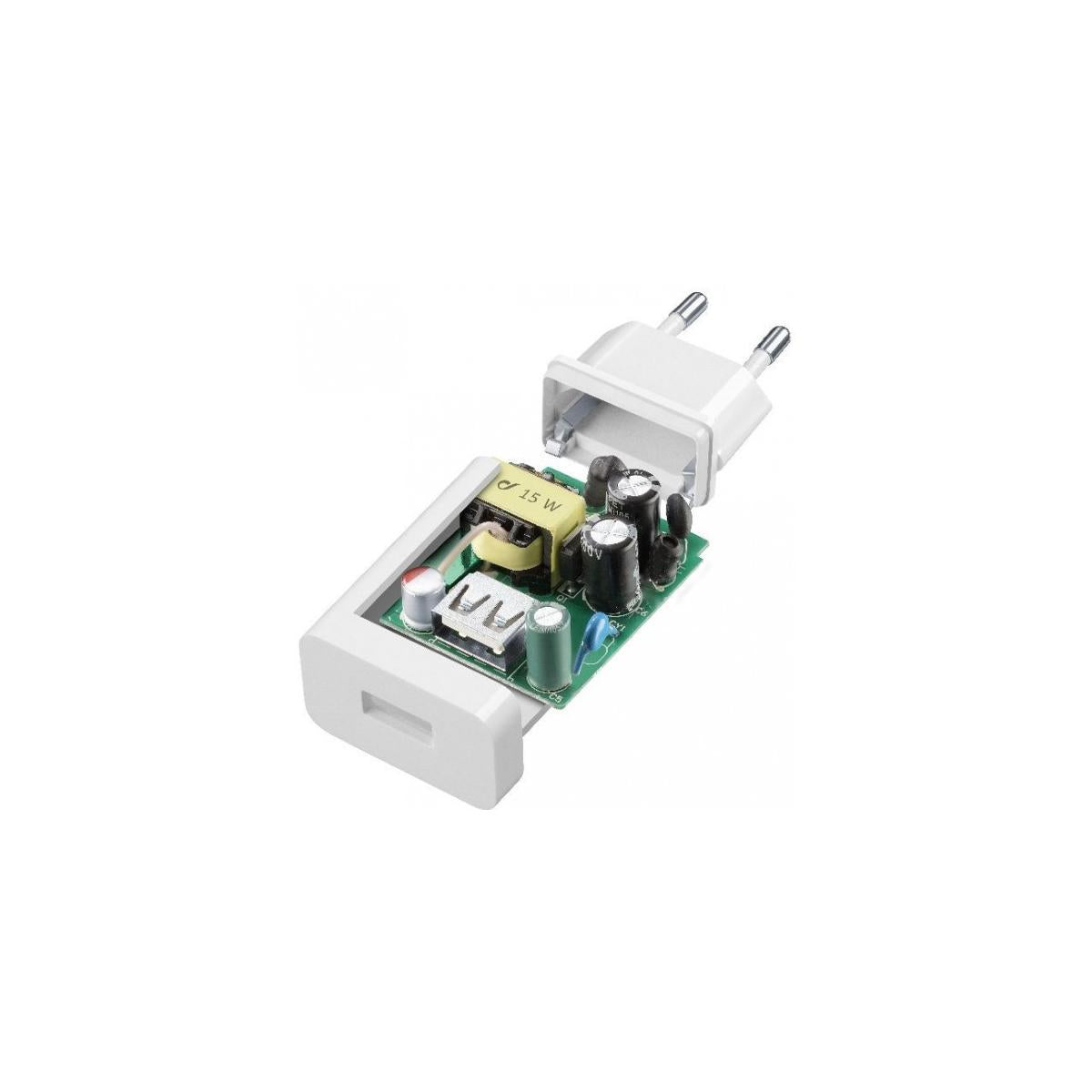 Cellularline Adaptive Fast Charger Kit 15W Caricabatterie Connettore USB-C Bianco