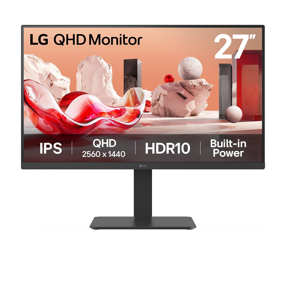 LG 27BA54QB-B Monitor PC 68,6 cm (27") 2560 x 1440 Pixel Quad HD LCD Nero