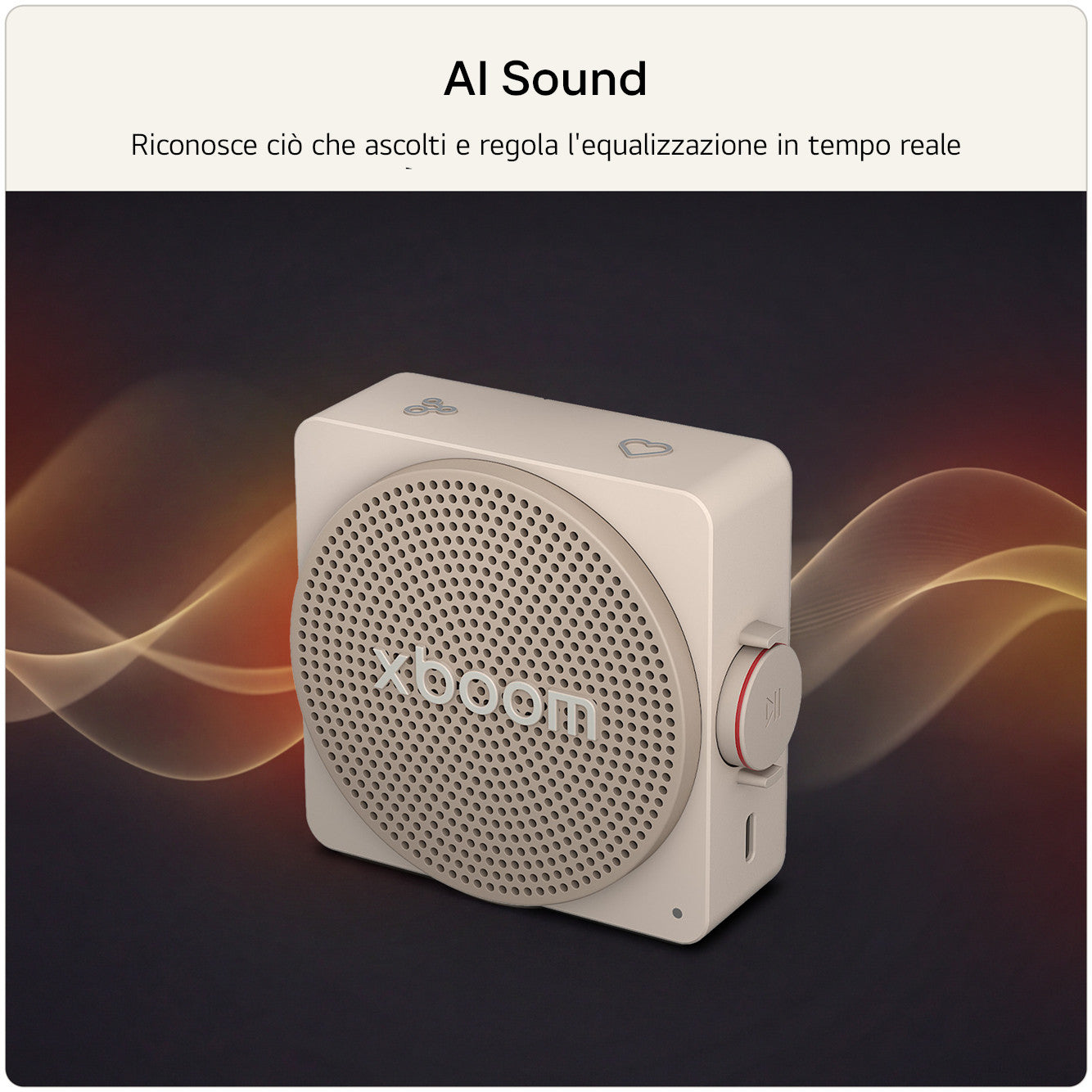 LG xboom Mini by will.i.am, Speaker Bluetooth portatile 5W, Compatto e versatile, 10 ore di autonomia, IP67, Black