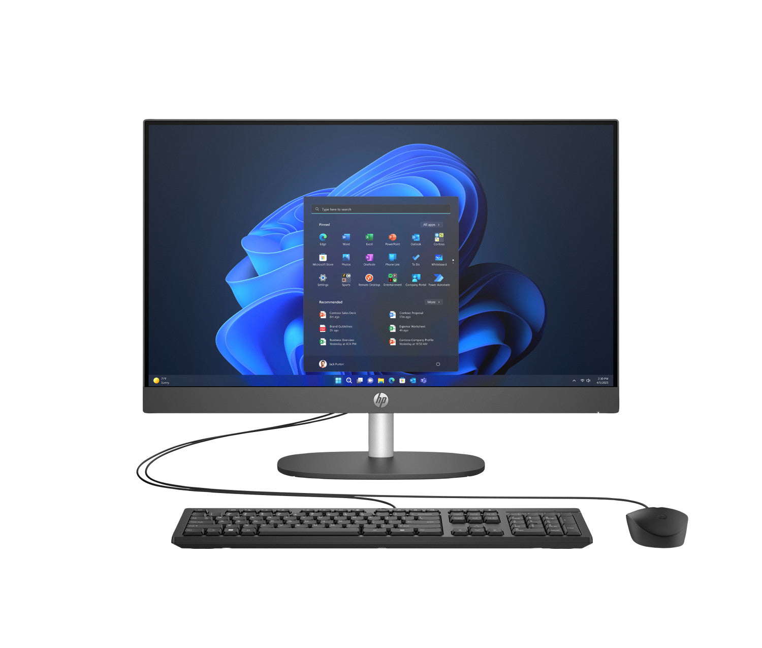 HP ProOne 240 G10 Desktop PC Intel Core i7 i7-1355U 60,5 cm (23.8") 1920 x 1080 Pixel 16 GB DDR4-SDRAM 512 GB SSD Windows 11 Pro Wi-Fi 6 (802.11ax)