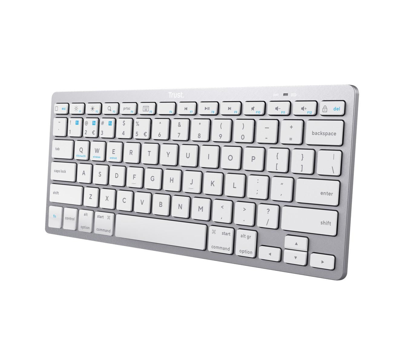 Trust 24652 tastiera Bluetooth QWERTY Italiano Argento