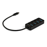 StarTech.com HB30C4AIB hub di interfaccia USB 3.2 Gen 1 (3.1 Gen 1) Type-C 5000 Mbit/s Nero