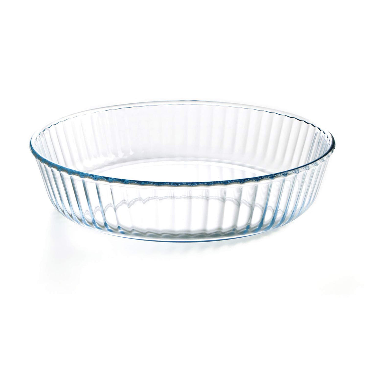 Ôcuisine Stampo Per Dolci Rotondo Ondulato In Vetro Borosilicato 26 Cm 2,1 L