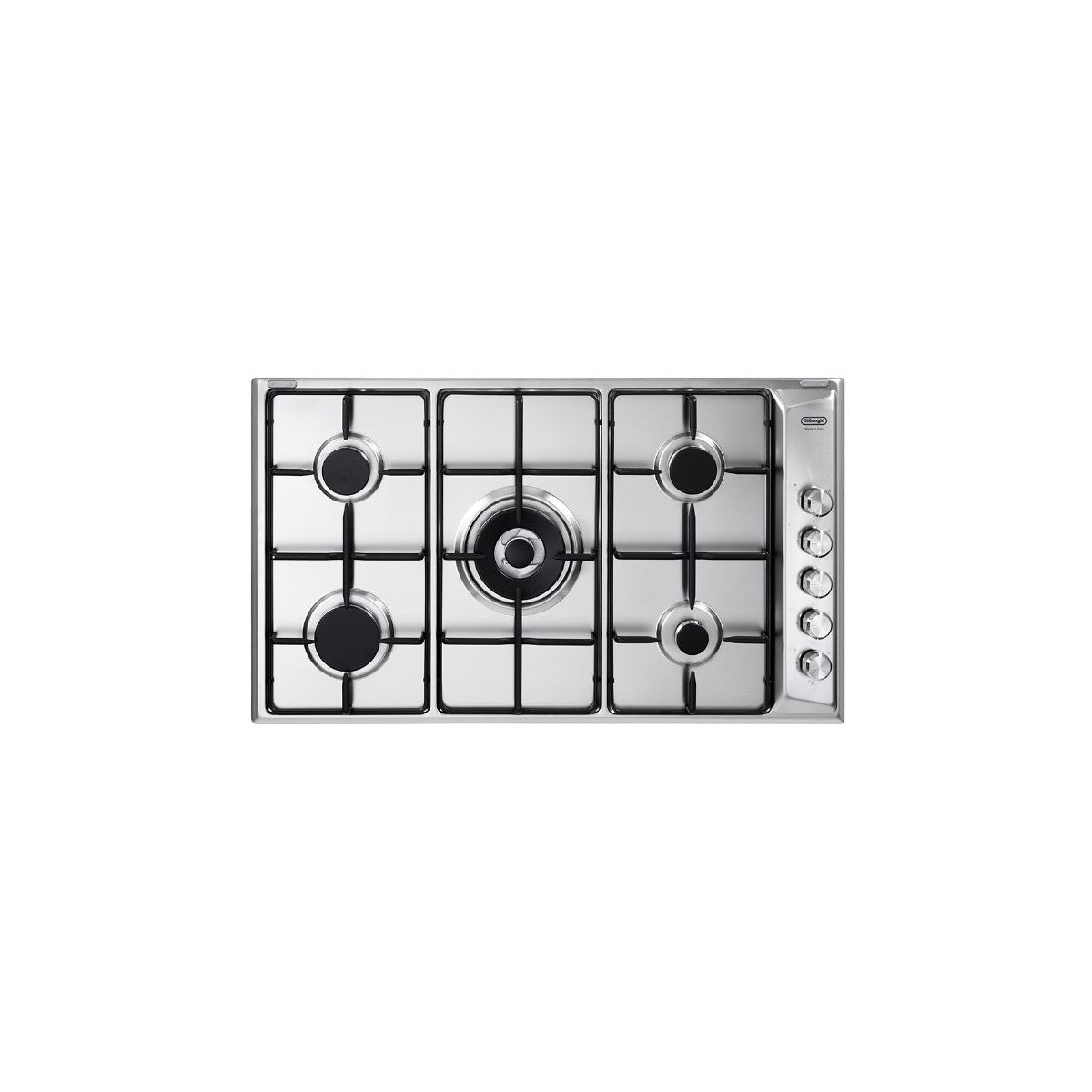 De’Longhi DLI 59 DD piano cottura Acciaio inox Da incasso 90 cm Gas 5 Fornelli Venduto come Grado B 8024651208259