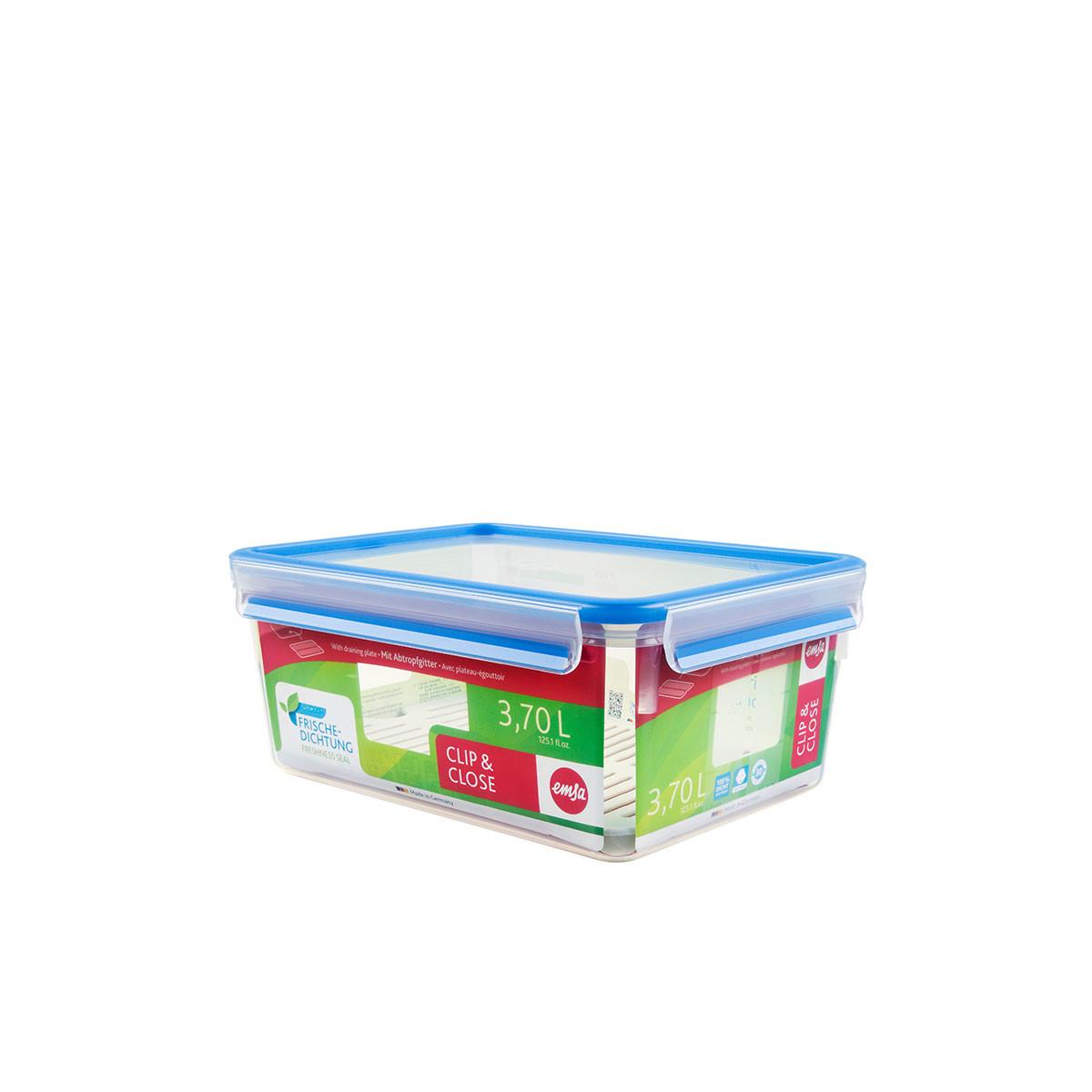 EMSA 512888 recipiente per cibo Rettangolare Scatola 3.7 L Trasparente 1 pz