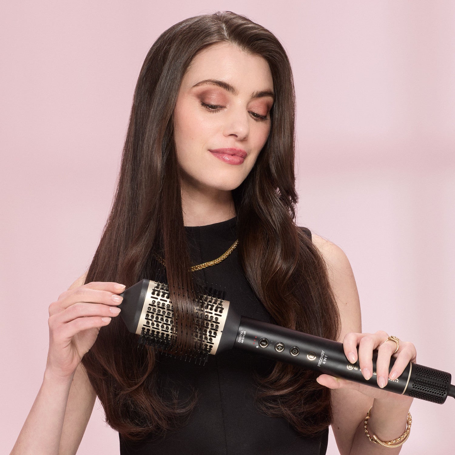 Bellissima Prodigy Styler Digitale ad aria calda 4 in 1 - Onde, Ricci, Liscio Volume Senza Danni ai Capelli - Tecnologia Ion-Ceramic HI-Pro - Tecnologia Coanda - Controllo del Calore