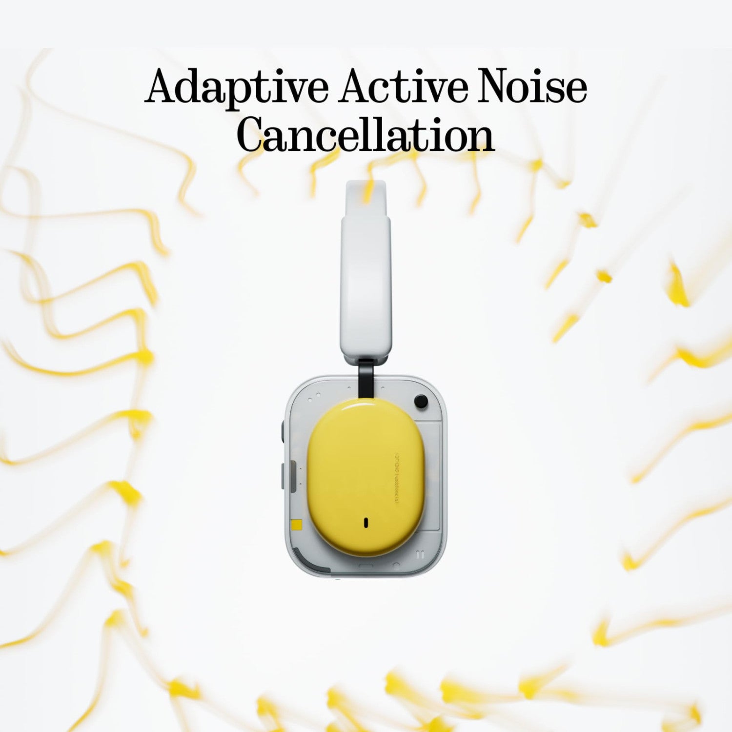 Nothing Headphone (A) Cuffie Wireless Over-Ear con Cancellazione Attiva del Rumore, 135H Autonomia, Hi-Res Audio, Bluetooth 5.4 Giallo