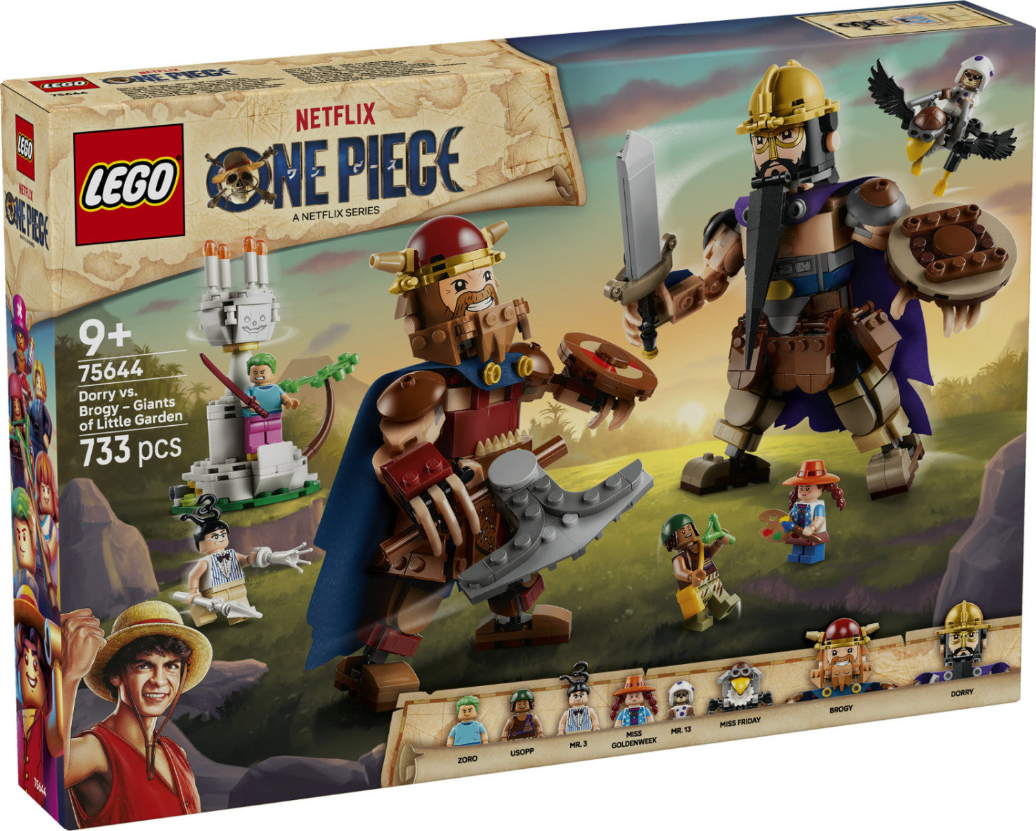 LEGO One Piece 75644 Dori Contro Brogi Giganti Di Little Garden, Gioco Con 2 Action Figure, 5 Minifigure, Regalo Bambini 9