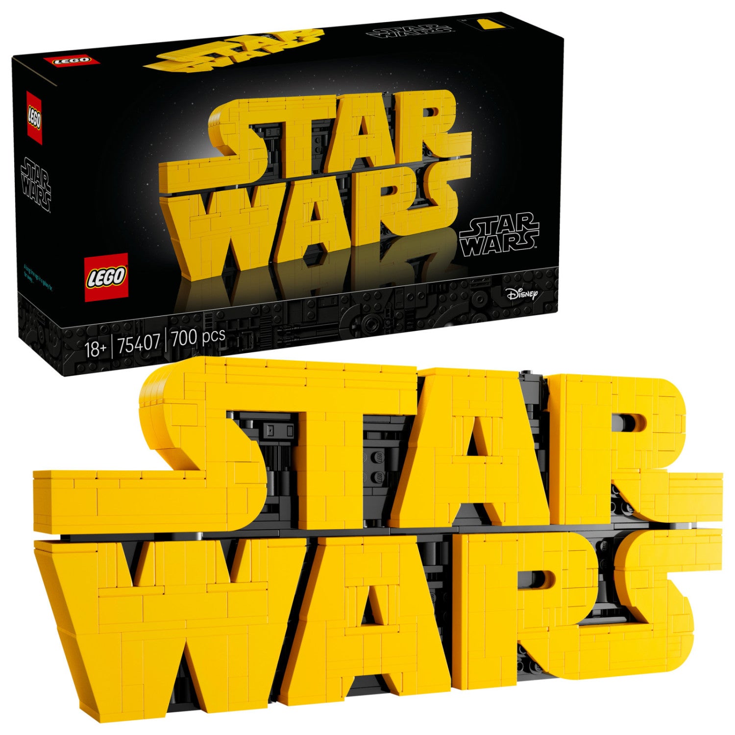 LEGO Star Wars Logo in Mattoncini 75407 Set Costruzione 700 Pezzi Adulti
