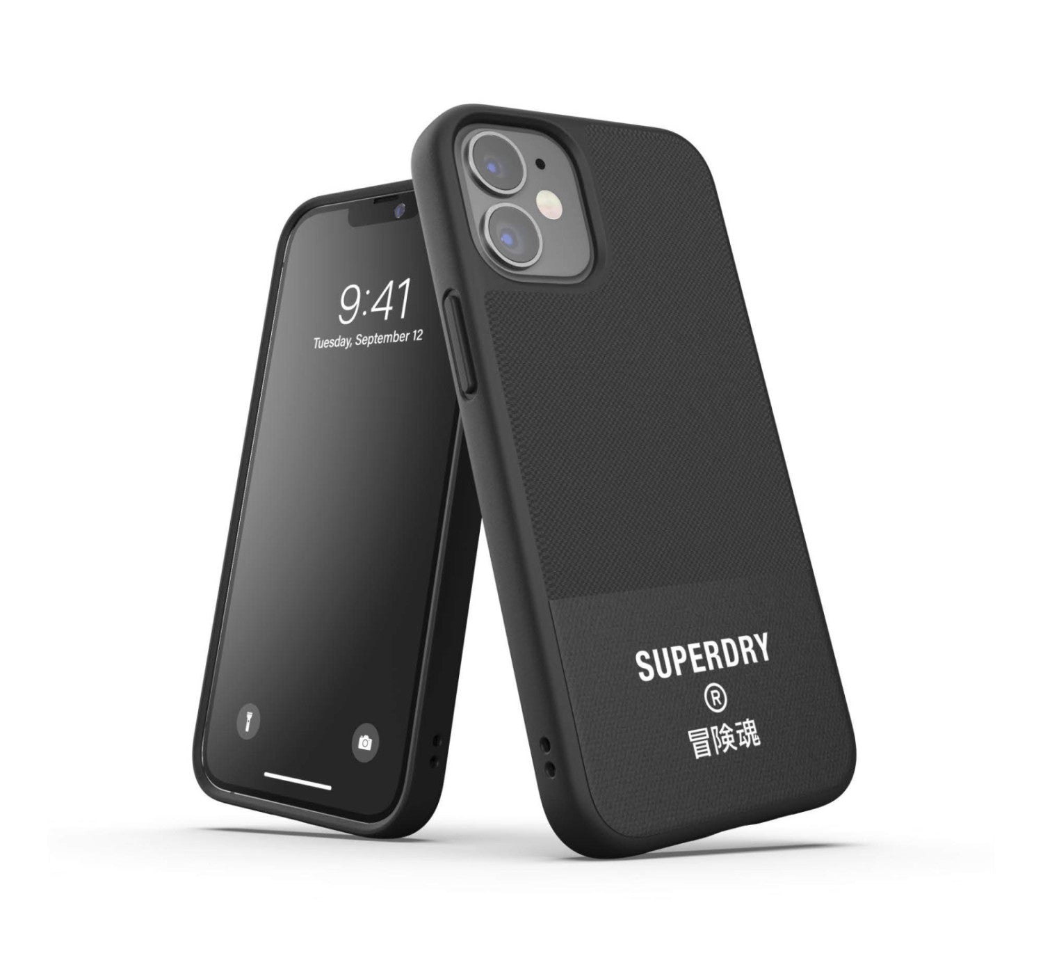 Superdry Cover Canvas per iPhone 12 Mini - Nero