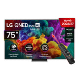 LG QNED evo AI MiniLED 75 pollici Serie QNED87B 75QNED87B6A, 4K, Dolby Vision, Processore α8 Gen3, VRR 144Hz, SMART TV 2026