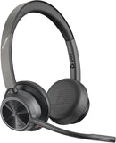 POLY Cuffie VOYAGER 4320-M certificate per Microsoft Teams con supporto di ricarica