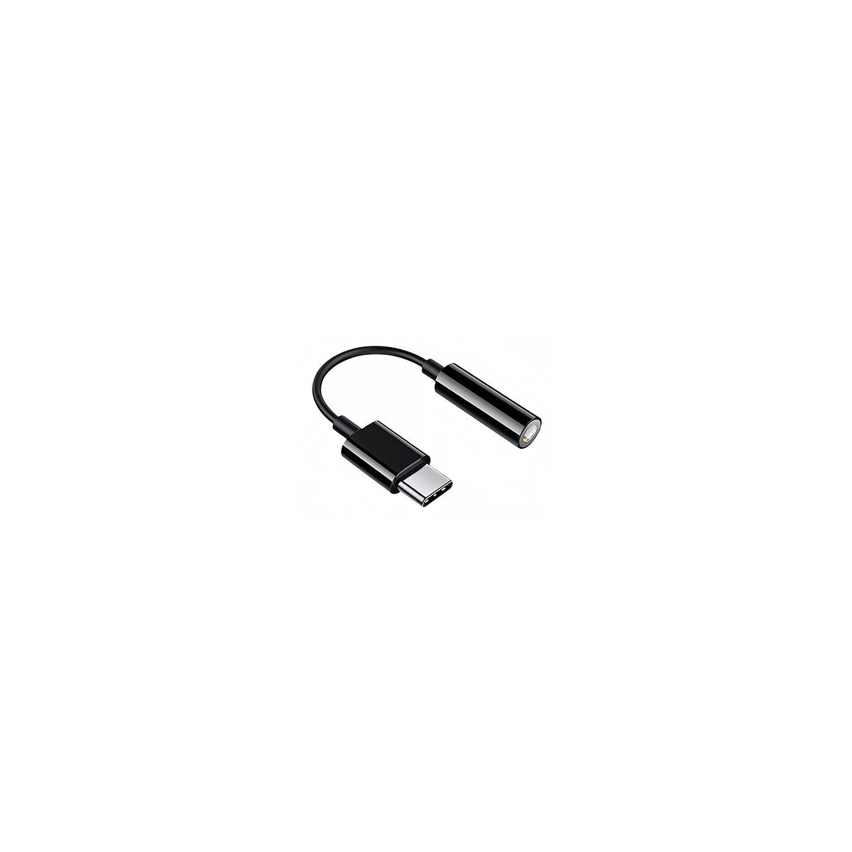 Hamlet Adattatore DAC USB-C a Jack 3,5 mm Femmina Audio e Microfono Nero HHEADA-DC